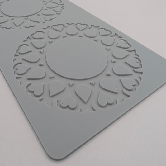 Heart Bloom Tuile Silicone Mold