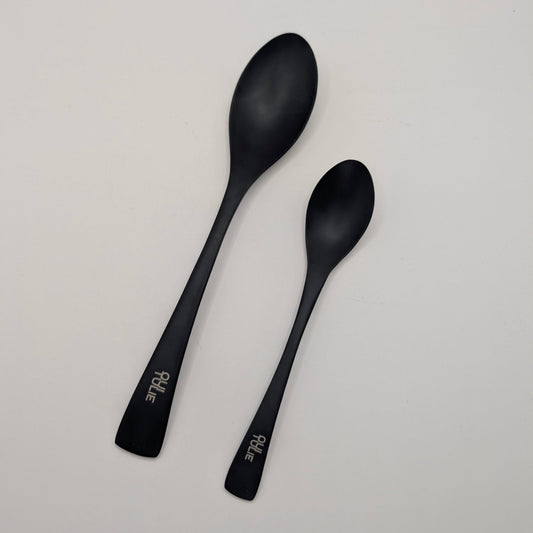 Quenelle Spoon Set: 1 Large + 1 Small Spoon - Professional Shape and Finish