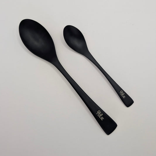 Quenelle Spoon Set: 1 Large + 1 Small Spoon - Professional Shape and Finish